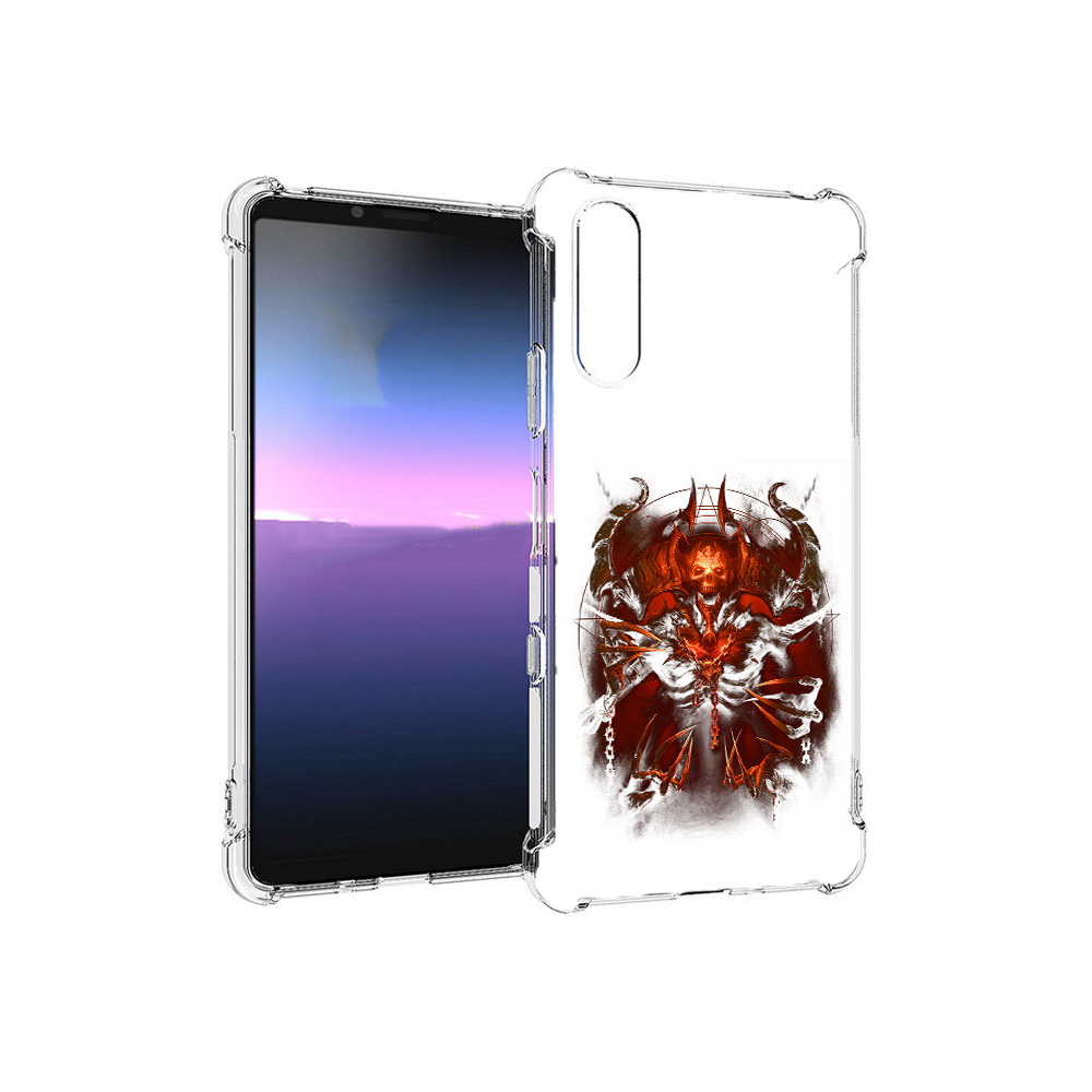 

Чехол MyPads Tocco для Sony Xperia 10 III яркий демон (PT161504.223.708), Прозрачный, Tocco