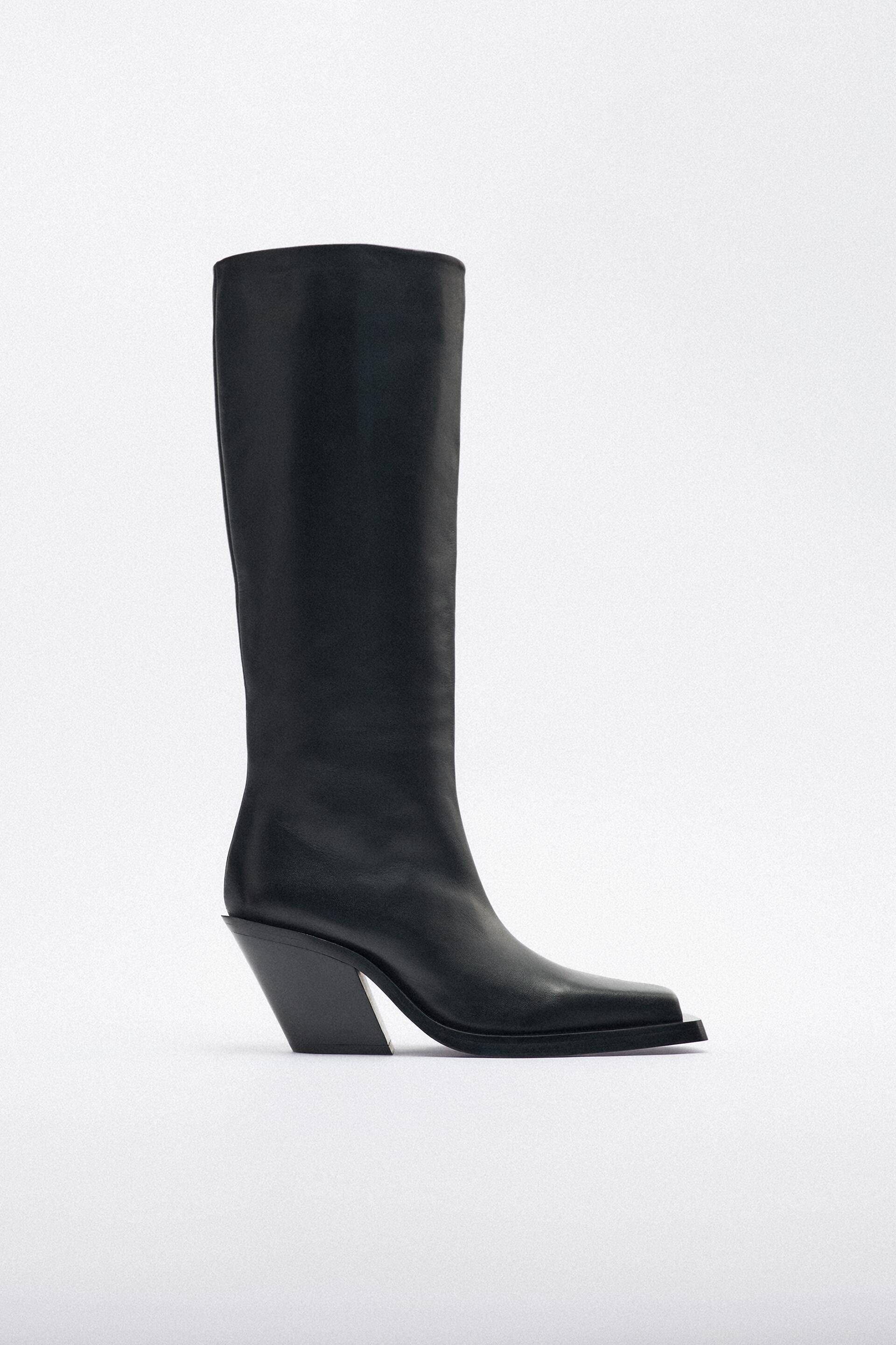 

Сапоги женские ZARA 202476 черные 36 RU (доставка из-за рубежа), 202476