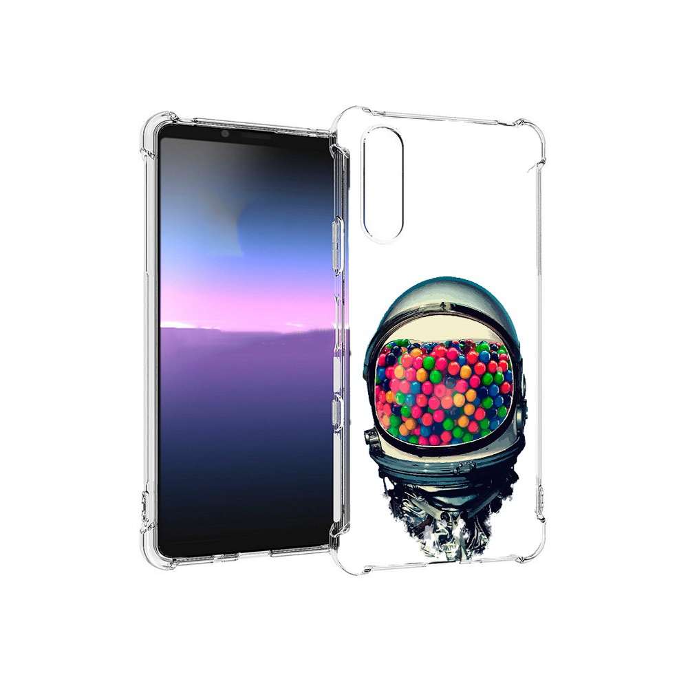 

Чехол MyPads Tocco для Sony Xperia 10 III шлем космонавта (PT161504.223.700), Прозрачный, Tocco