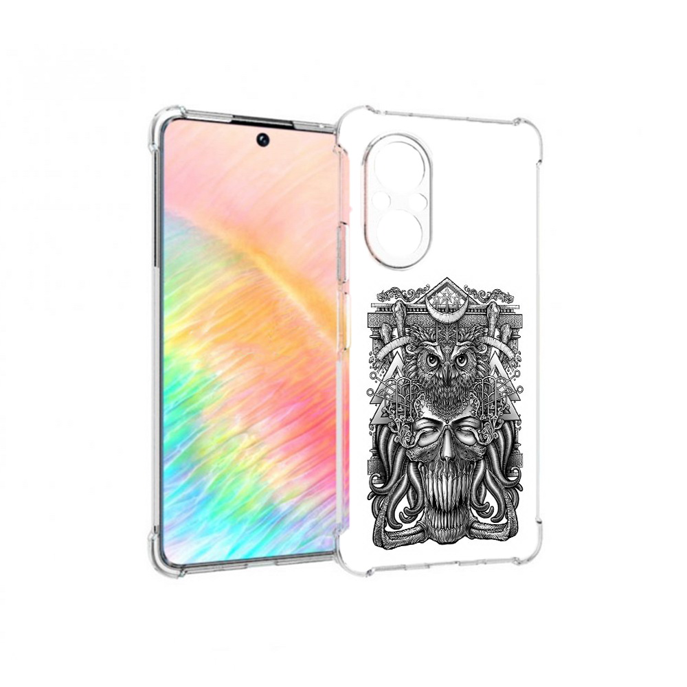 

Чехол MyPads Tocco для Honor 50 SE зубастая сова (PT223907.20.369), Прозрачный, Tocco