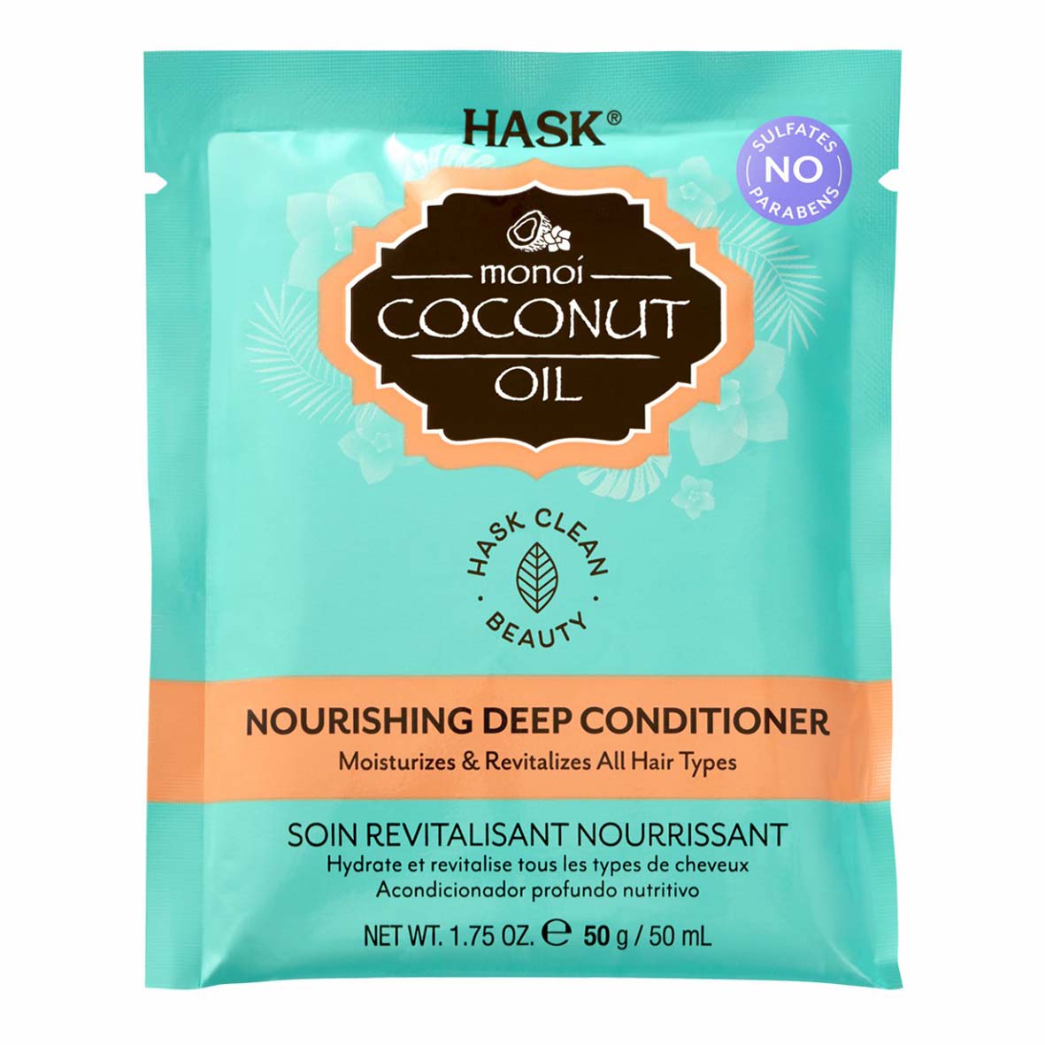 

Маска для волос Hask Monoi Coconut Oil Увлажнение с кокосовым маслом 50 г