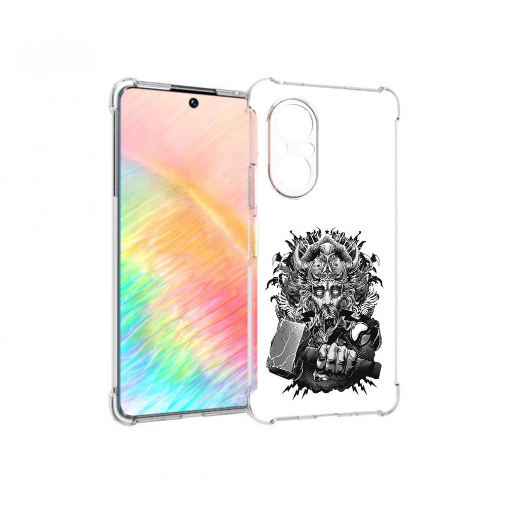 

Чехол MyPads Tocco для Honor 50 SE злой тор (PT223907.20.363), Прозрачный, Tocco