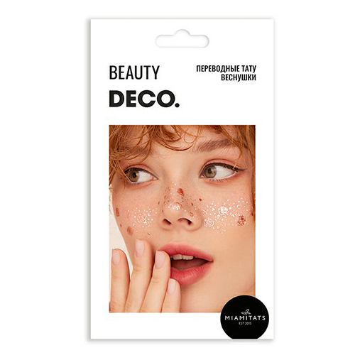 

Набор переводных тату-веснушек для лица DECO. by Miami tattoos Lovely, Разноцветный