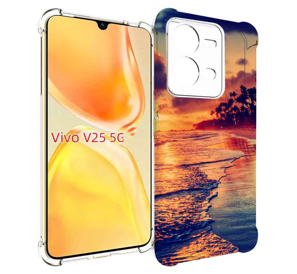 

Чехол MyPads Берег для Vivo V25 5G / V25e, Прозрачный, Tocco