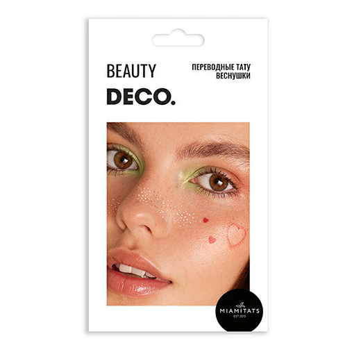

Набор переводных тату-веснушек для лица DECO. by Miami tattoos Tender, Золотистый