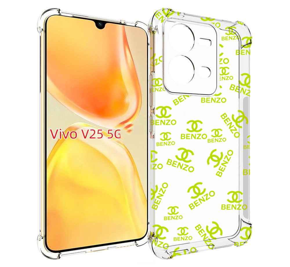 

Чехол MyPads Белый-Бензо для Vivo V25 5G / V25e, Прозрачный, Tocco