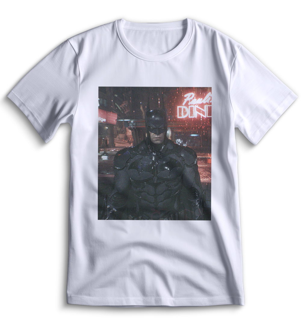 Белая футболка Top T-shirt с изображением Бетмена Рыцаря Аркхэма Batman Arkham Knight 0059 размера XS.