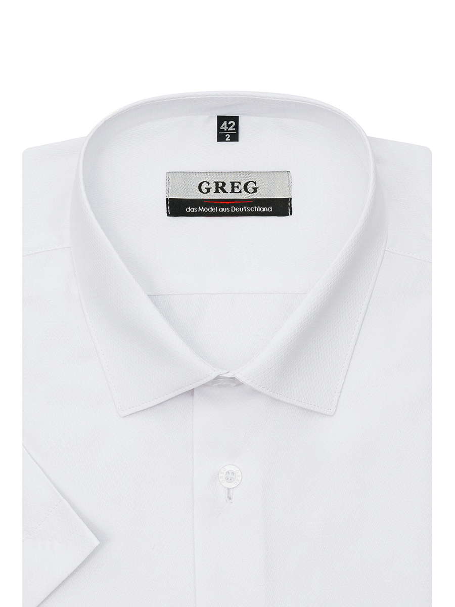 

Рубашка мужская Greg 00-00003494 белая 43, Белый, 00-00003494