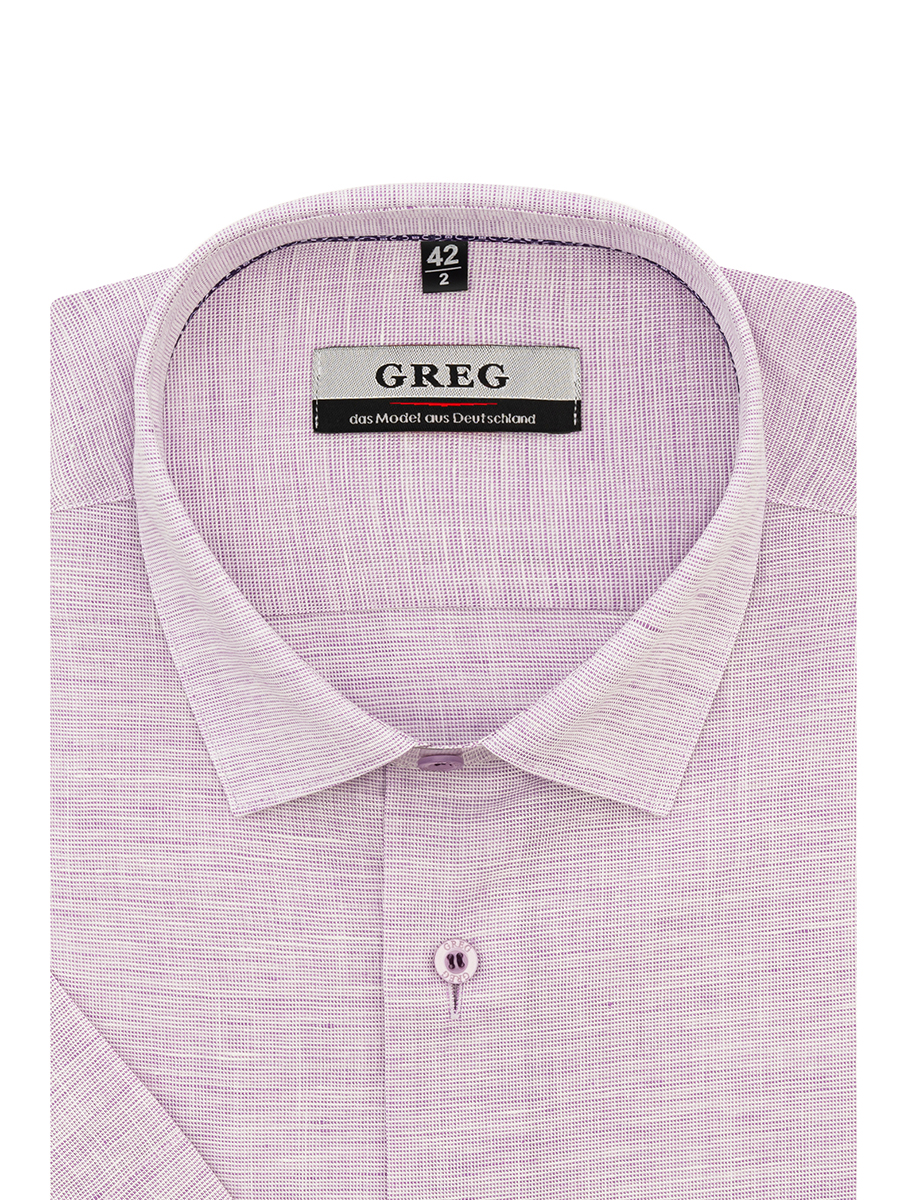

Рубашка мужская Greg 00-00001350 фиолетовая 39, Фиолетовый, 00-00001350