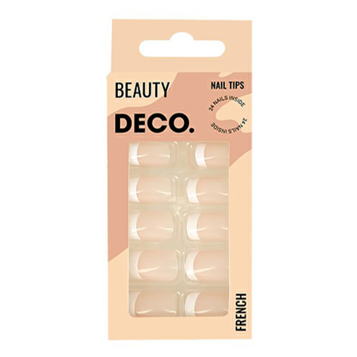 

Набор накладных ногтей DECO. French Classic с клеевыми стикерами 48 шт, Бежевый