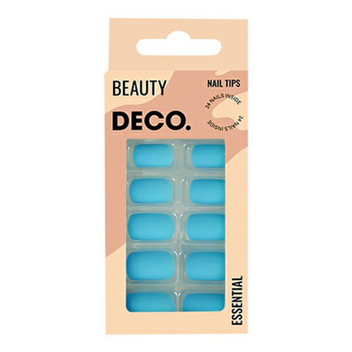 Набор накладных ногтей DECO. Essential Matt Blue с клеевыми стикерами 48 шт стикерная мозаика форменными стикерами лисичка