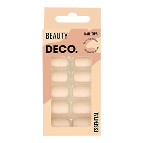 

Набор накладных ногтей DECO. Essential Matt Nude с клеевыми стикерами 48 шт, Бежевый