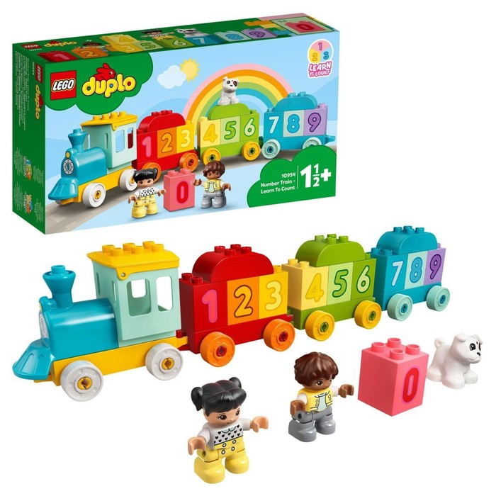 

Конструктор Lego «Поезд с цифрами - учимся считать», 23 элемента, Duplo