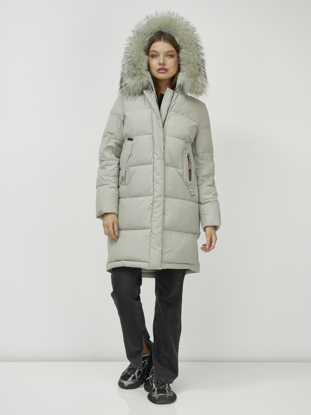 

Пальто женское MTFORCE 3223 зеленое 4XL, Зеленый, 3223
