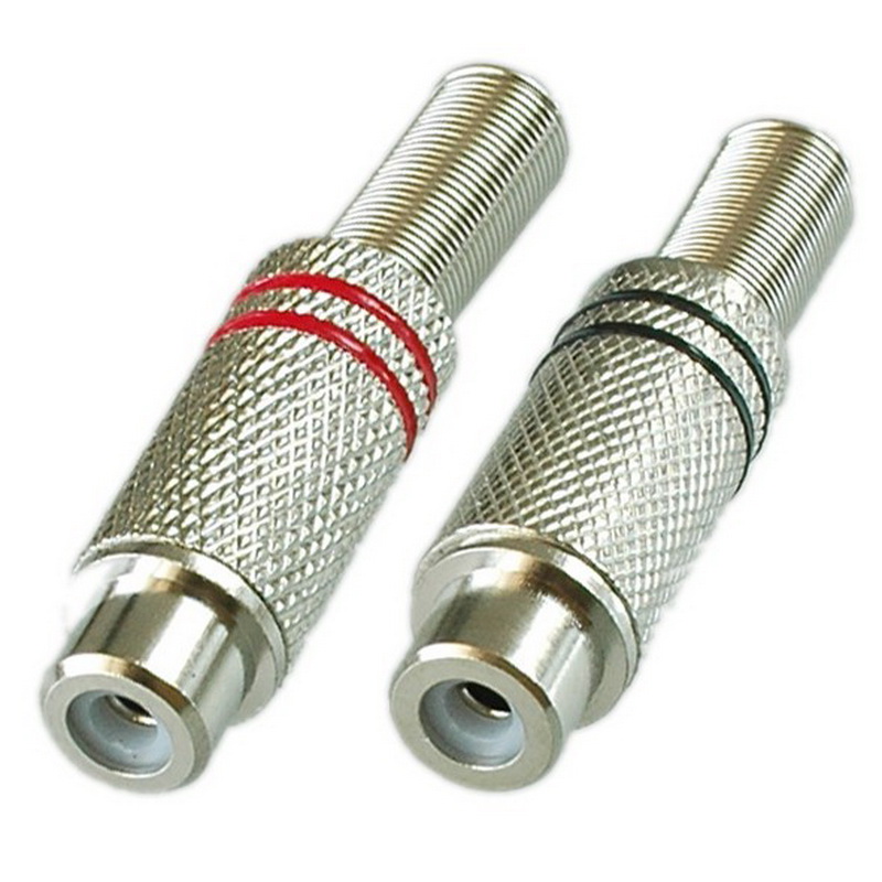

Разъем Pro Legend PL2158 RCA, красный, черный (2 полосы), Красный и черный