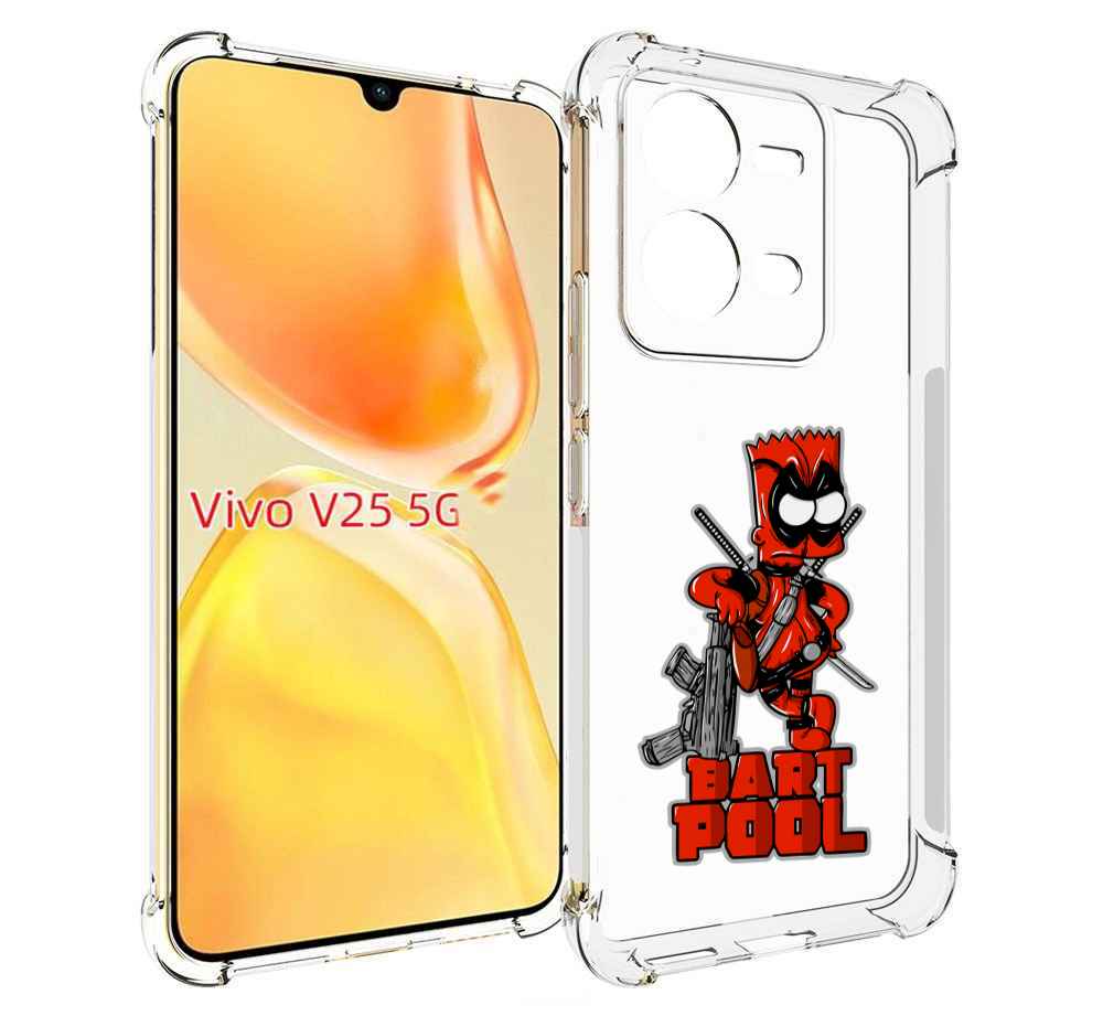 

Чехол MyPads Барт-Пул для Vivo V25 5G / V25e, Прозрачный, Tocco