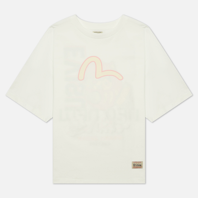 

Футболка женская Evisu 2ESHTW2TS614OSCT-OWHT белая M, 2ESHTW2TS614OSCT-OWHT