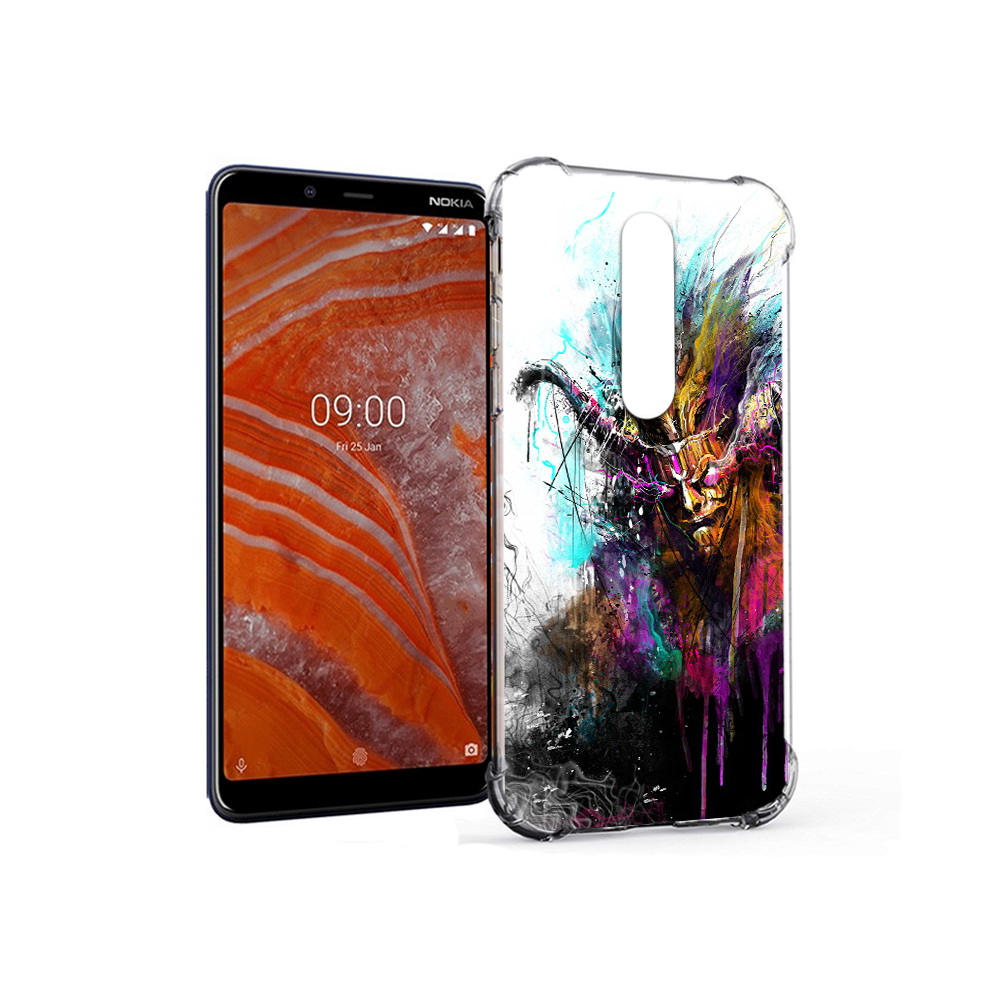 

Чехол MyPads Tocco для Nokia 3.1 Plus яркий дьявол (PT121397.96.709), Прозрачный, Tocco