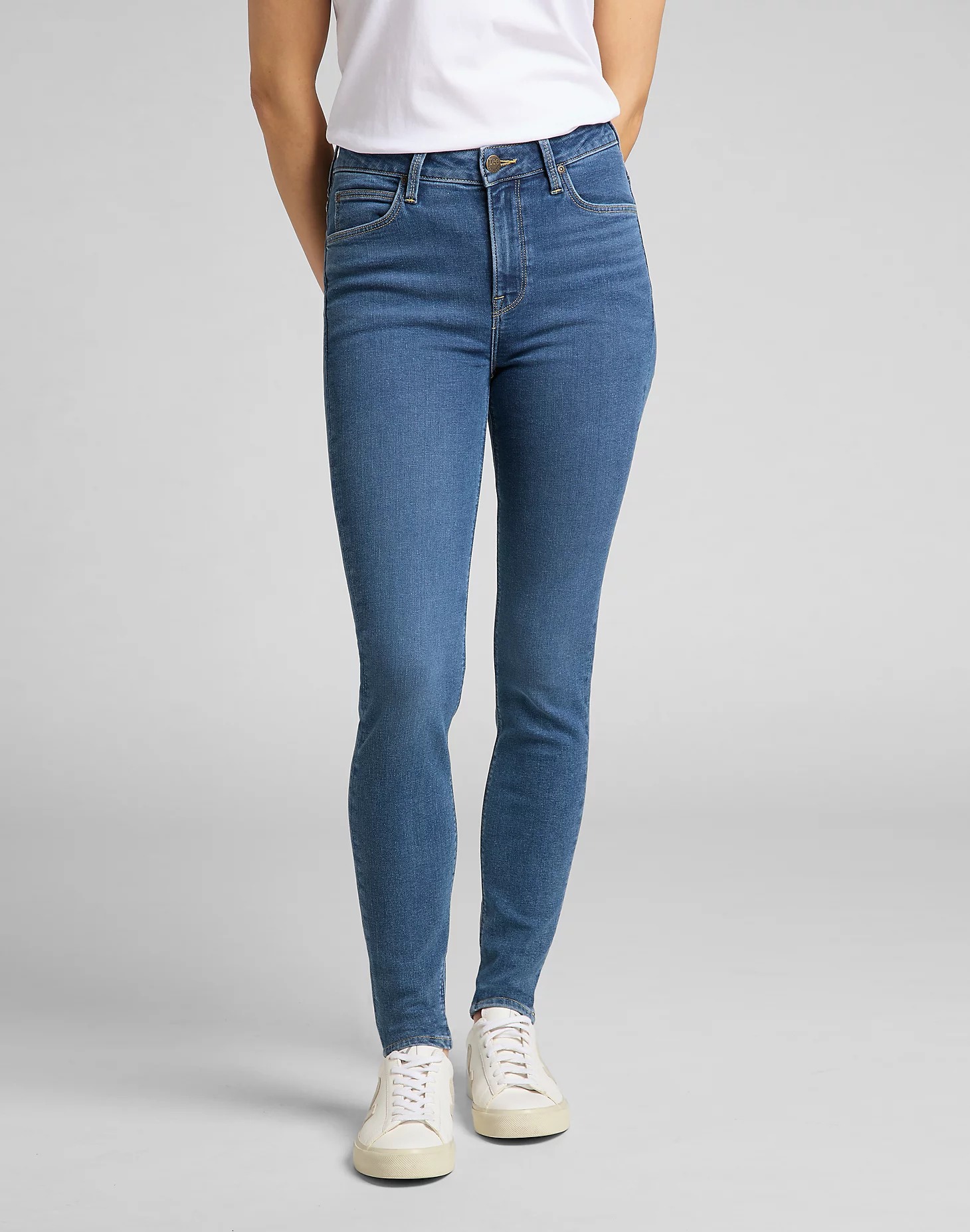 

Джинсы женские Women Scarlett High Jeans Lee синие 25/31, Синий, Women Scarlett High Jeans