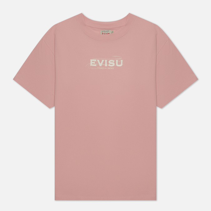 

Футболка женская Evisu 2EAHTW2TS538BFCT-PEAC розовая S, 2EAHTW2TS538BFCT-PEAC
