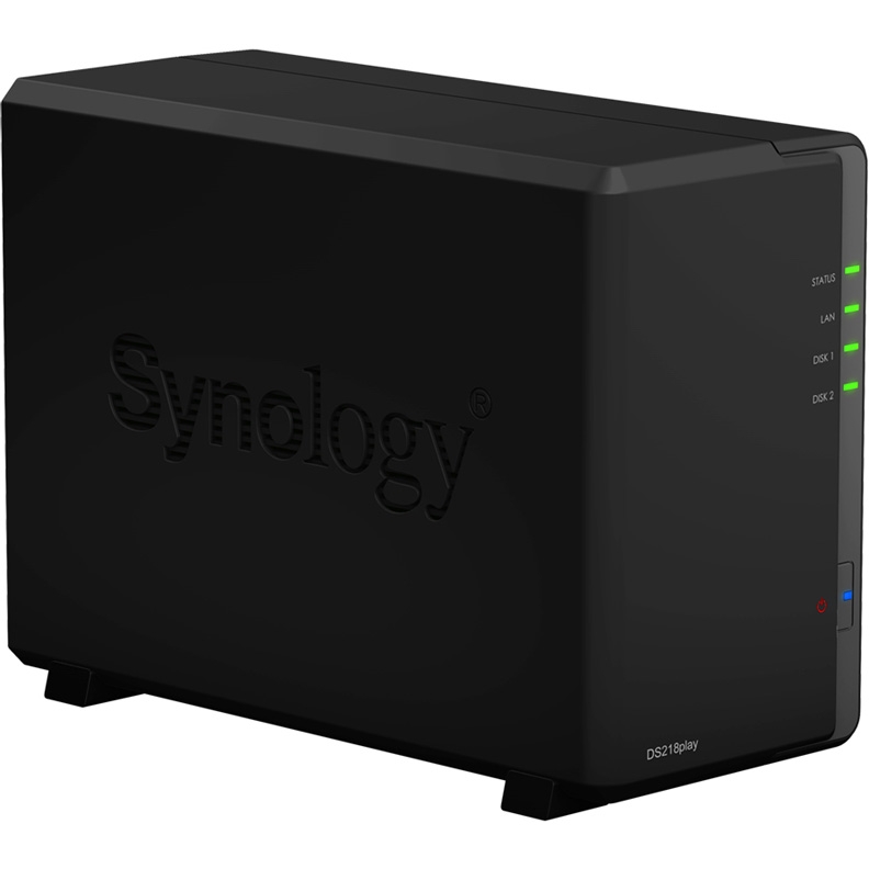 

Сетевое хранилище данных Synology DiskStation Black (DS218PLAY)