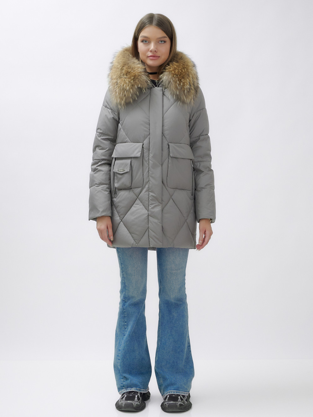 

Куртка женская MTFORCE 3141 серая XXL, Серый, 3141