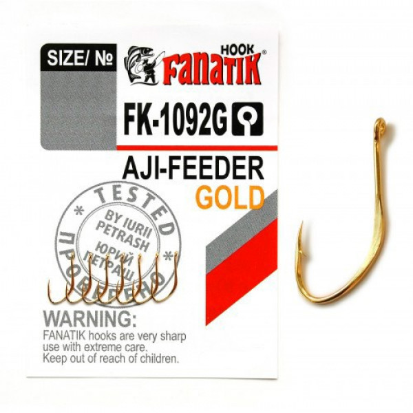 

Крючки Fanatik FK-1092 Aji - Feeder Gold №9, 00-00024878