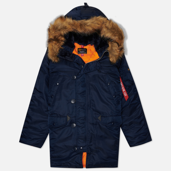 

Куртка мужская Alpha Industries MJN31210C1-410 синяя 2XL, MJN31210C1-410