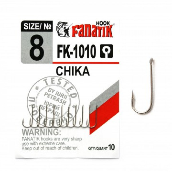 

Крючки Fanatik FK-1010 Chika № 8 10 шт./уп., 00-00027461