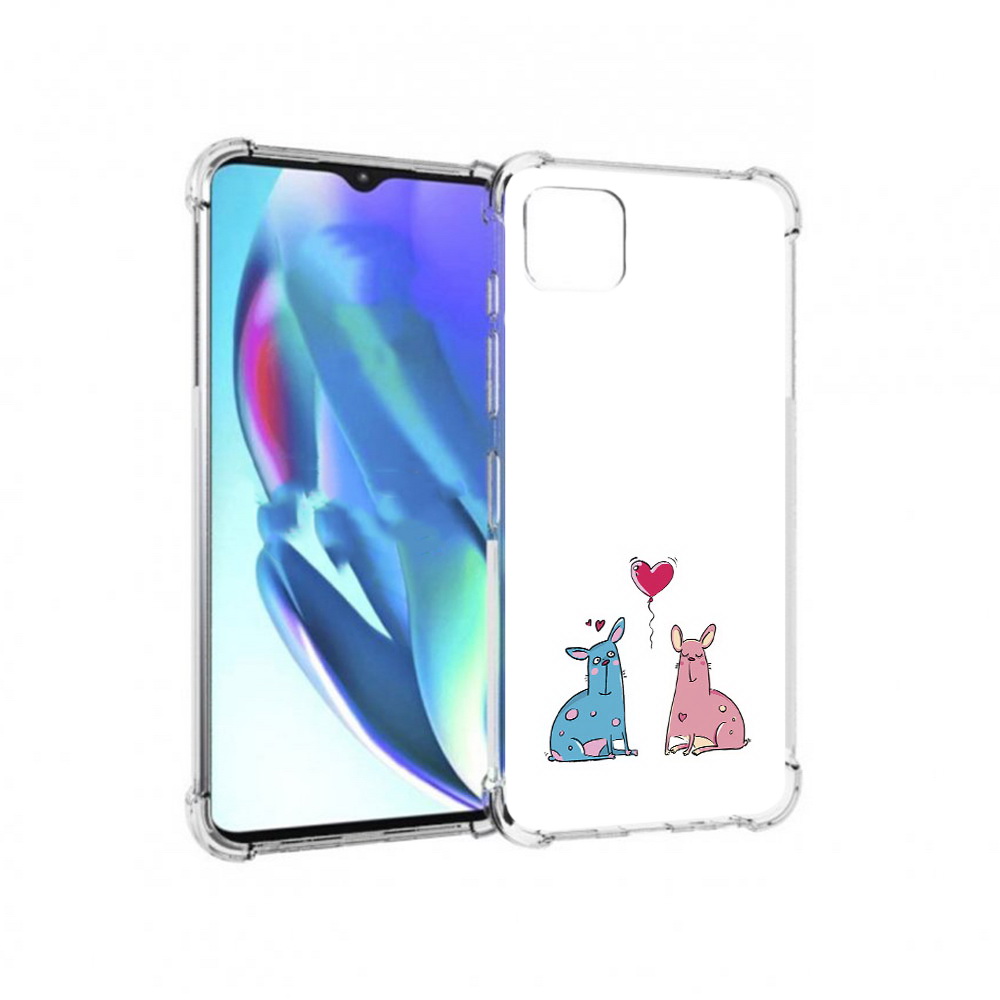 

Чехол MyPads Tocco для Motorola Moto G50 Лама любовь (PT227066.350.102), Прозрачный, Tocco