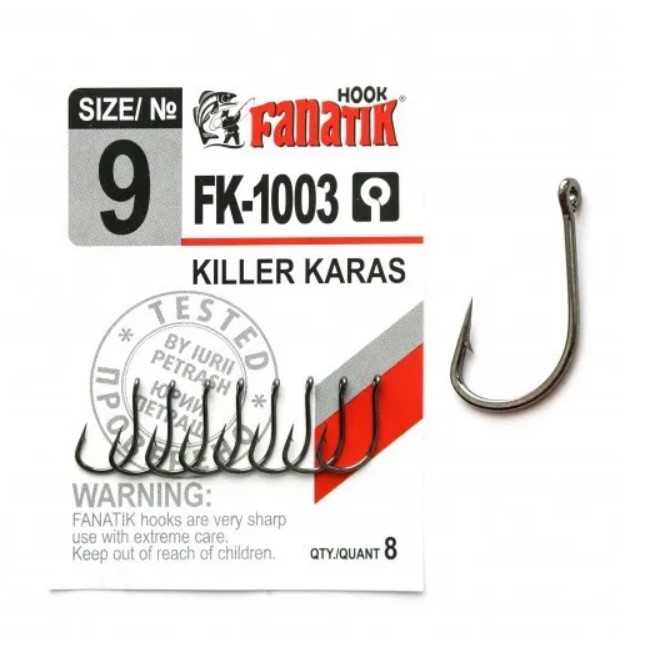 

Крючки Fanatik FK-1003 Killer Karas № 9 8 шт./уп., 00-00027455