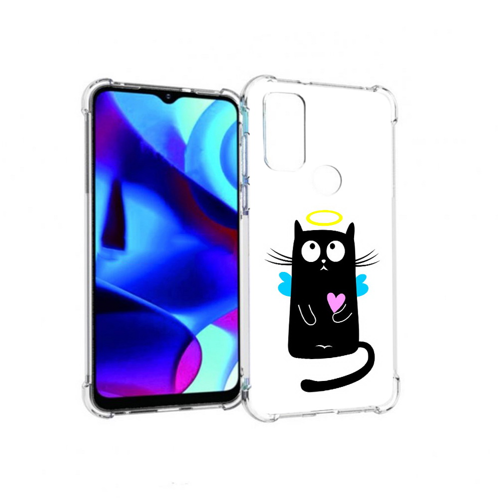 

Чехол MyPads Tocco для Motorola Moto G Кот ангелок (PT227075.349.96), Прозрачный, Tocco