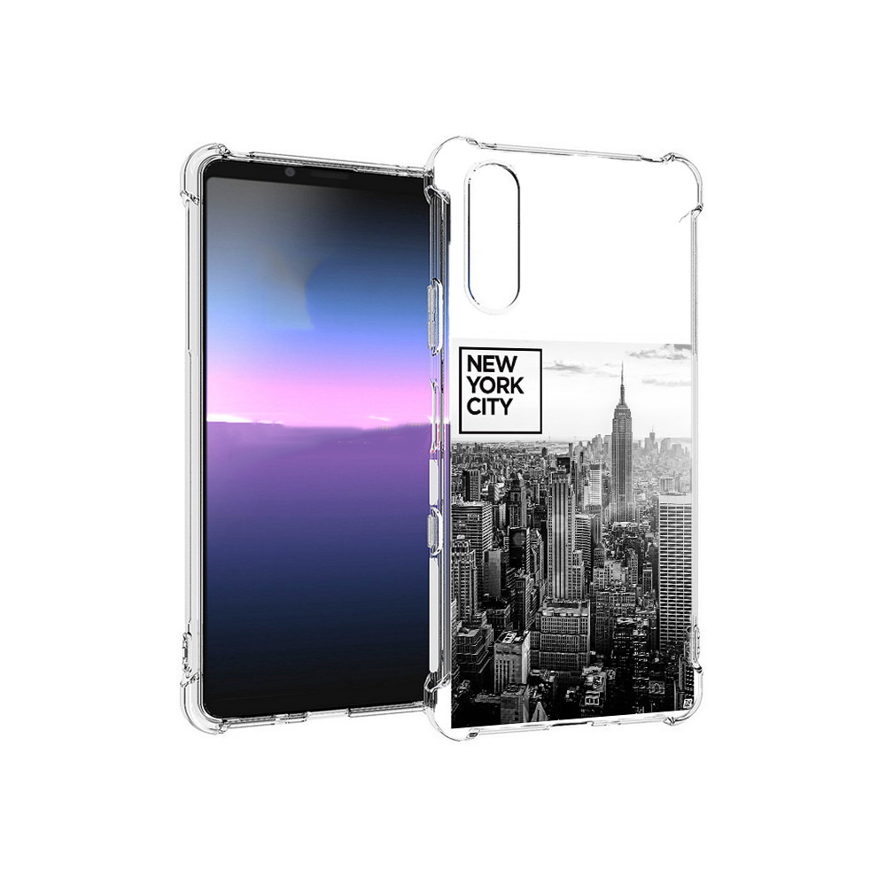 

Чехол MyPads Tocco для Sony Xperia 10 III черно белый ньюерк (PT161504.223.686), Прозрачный, Tocco