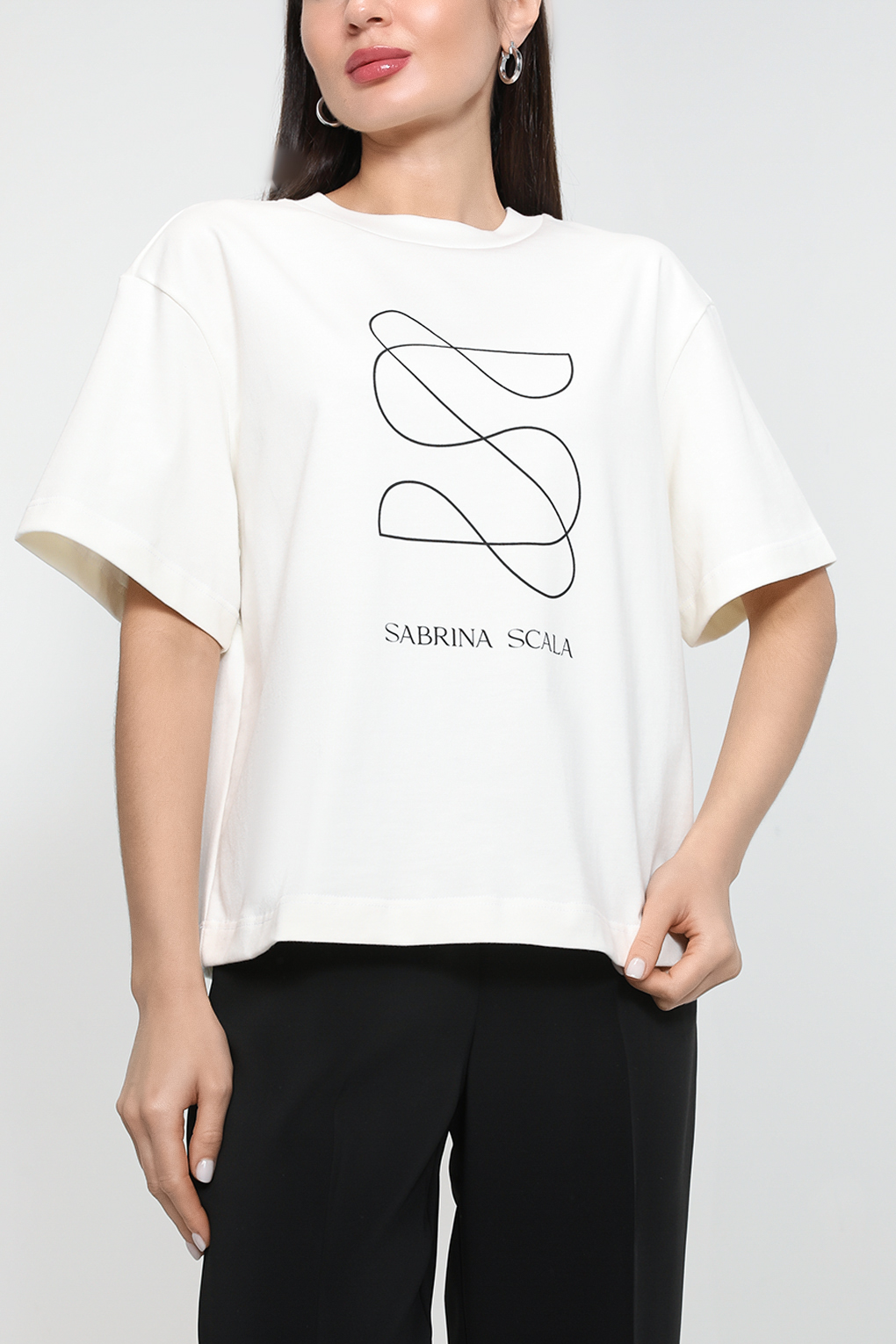 

Футболка женская SABRINA SCALA SS230312196 белая XS, SS230312196