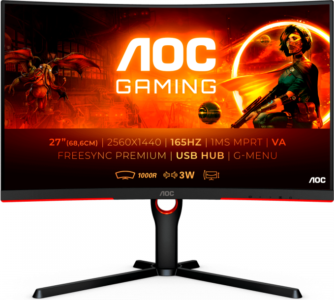 

Монитор AOC CQ27G3SU (CQ27G3SU/BK), CQ27G3SU