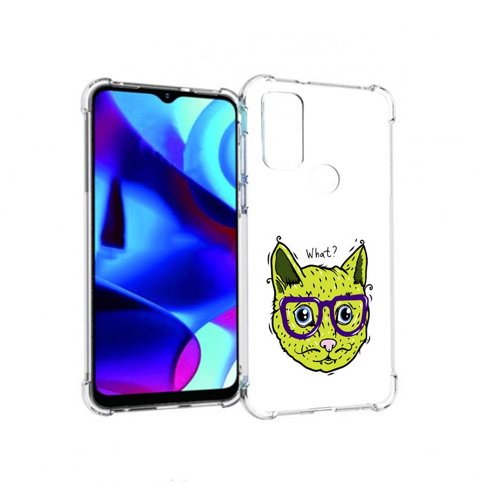 

Чехол MyPads Tocco для Motorola Moto G Зеленый кот (PT227075.349.86), Прозрачный, Tocco