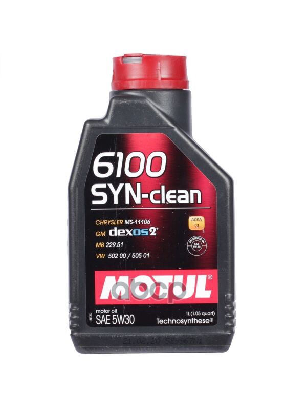 

Моторное масло Motul 6100 SYN-CLEAN 5W30 1л