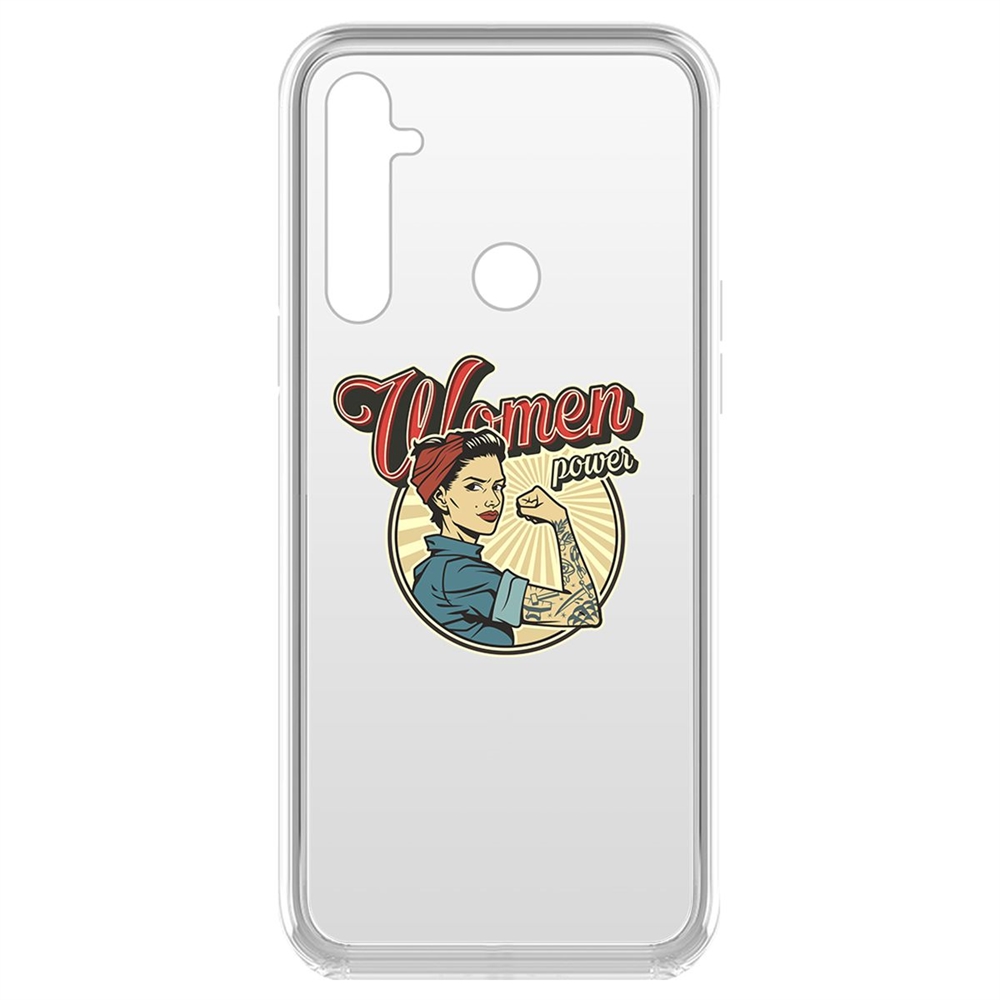 

Чехол-накладка Krutoff Clear Case Women Power для Realme 6i