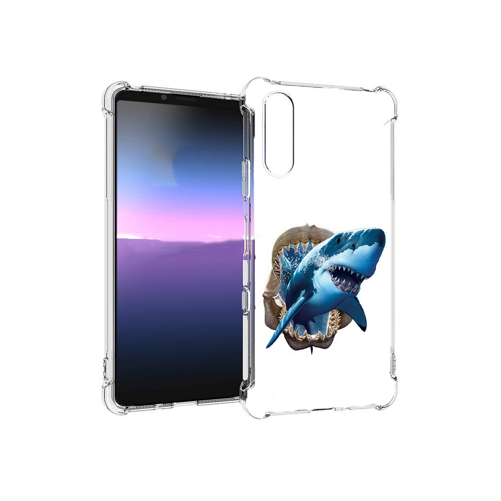 

Чехол MyPads Tocco для Sony Xperia 10 III челюсти (PT161504.223.675), Прозрачный, Tocco