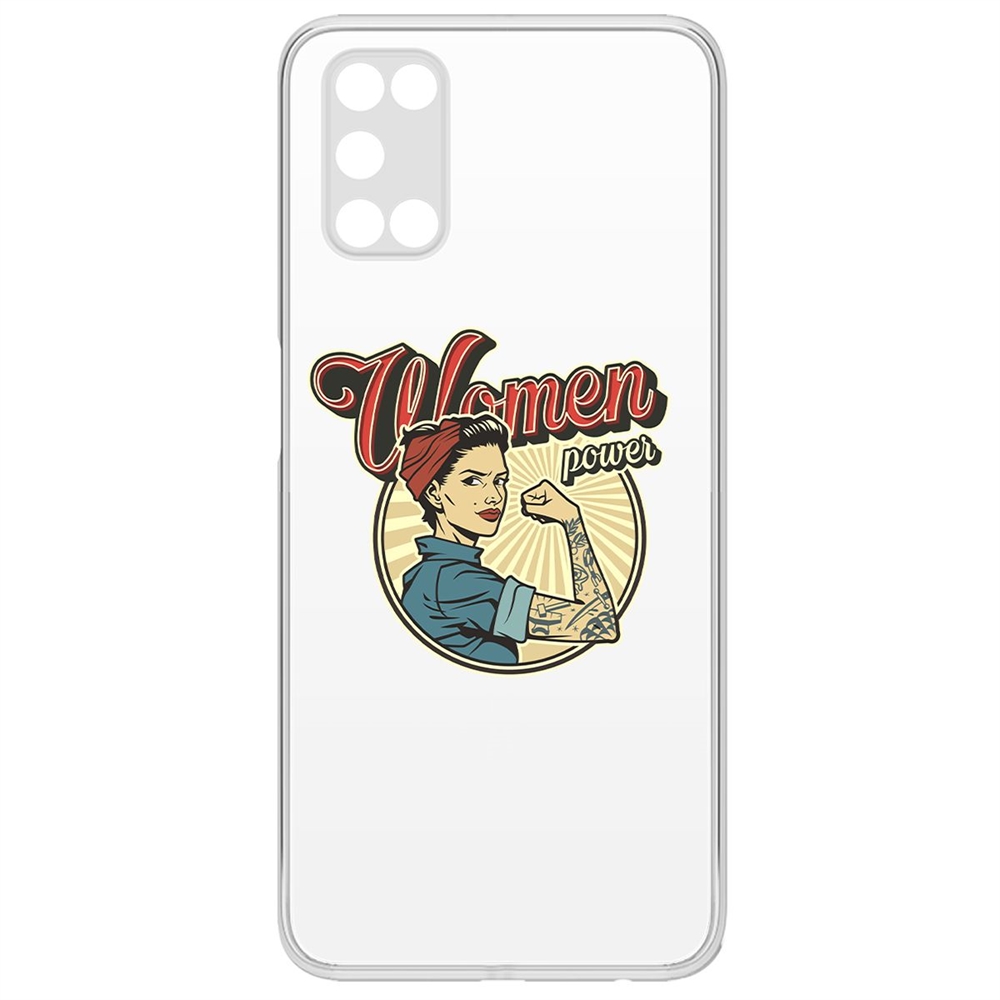 фото Чехол-накладка krutoff clear case women power для oppo a52/a92