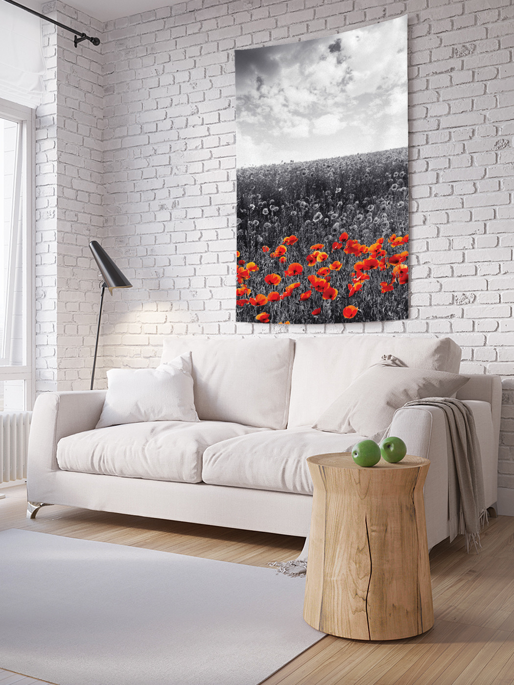 

Вертикальное фотопанно на стену JoyArty Маковое поле 100x150 см, Маковое поле