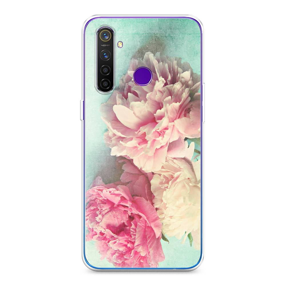 

Чехол Awog "Пионы new" для Realme 5 Pro, Разноцветный, 251650-8