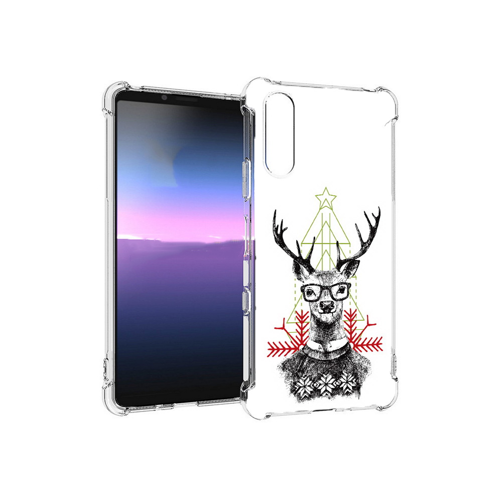 

Чехол MyPads Tocco для Sony Xperia 10 III умный олень (PT161504.223.652), Прозрачный, Tocco