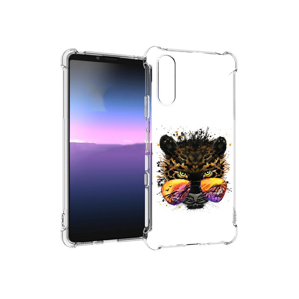 

Чехол MyPads Tocco для Sony Xperia 10 III тропический леопард (PT161504.223.649), Прозрачный, Tocco