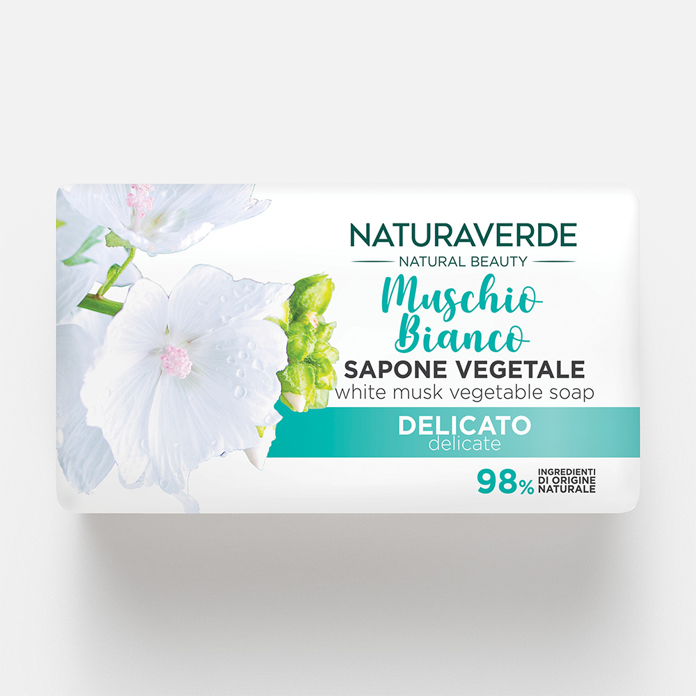 Мыло кусковое NATURAVERDE Muschio Bianco 100 г