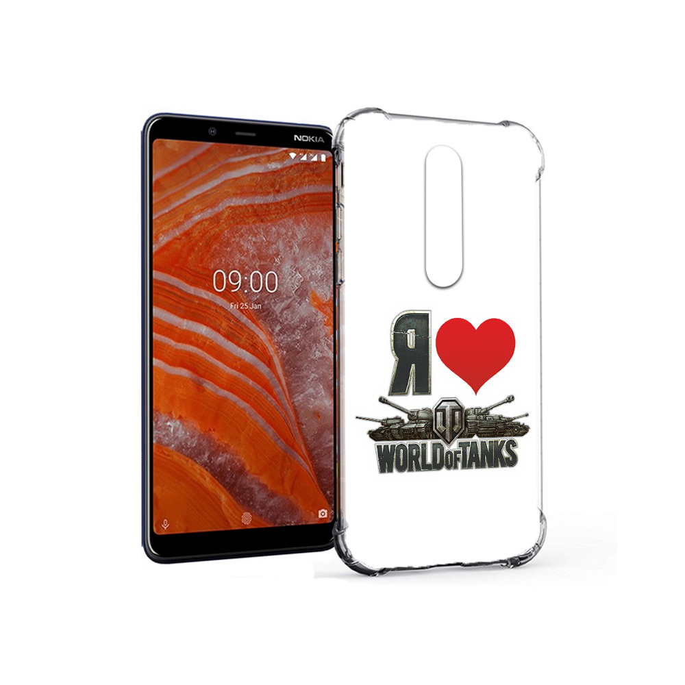 

Чехол MyPads Tocco для Nokia 3.1 Plus я люблю ворлд оф танк (PT121397.96.702), Прозрачный, Tocco