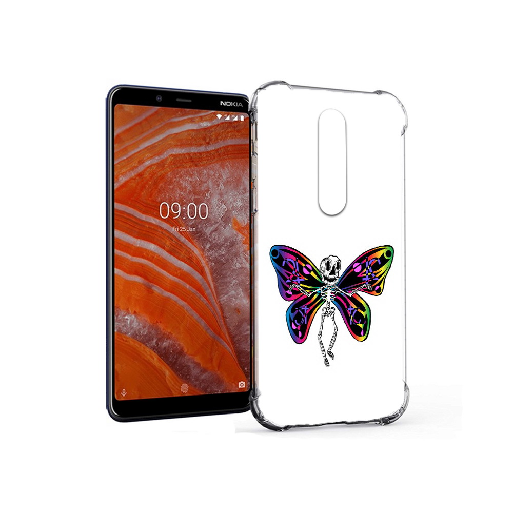 

Чехол MyPads Tocco для Nokia 3.1 Plus эффект бабочки (PT121397.96.701), Прозрачный, Tocco