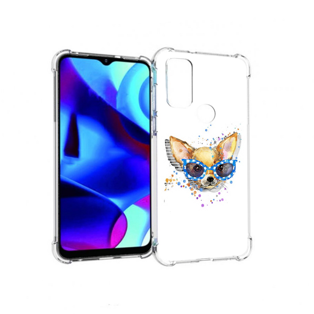 

Чехол MyPads Tocco для Motorola Moto G чихуа-хуа в очках (PT227075.349.691), Прозрачный, Tocco