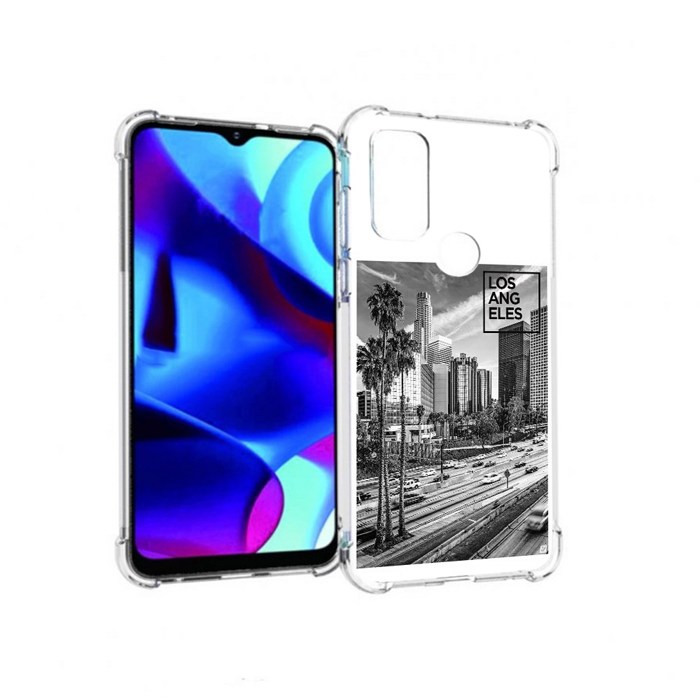 

Чехол MyPads Tocco для Motorola Moto G черно белый лос анджелес (PT227075.349.685), Прозрачный, Tocco