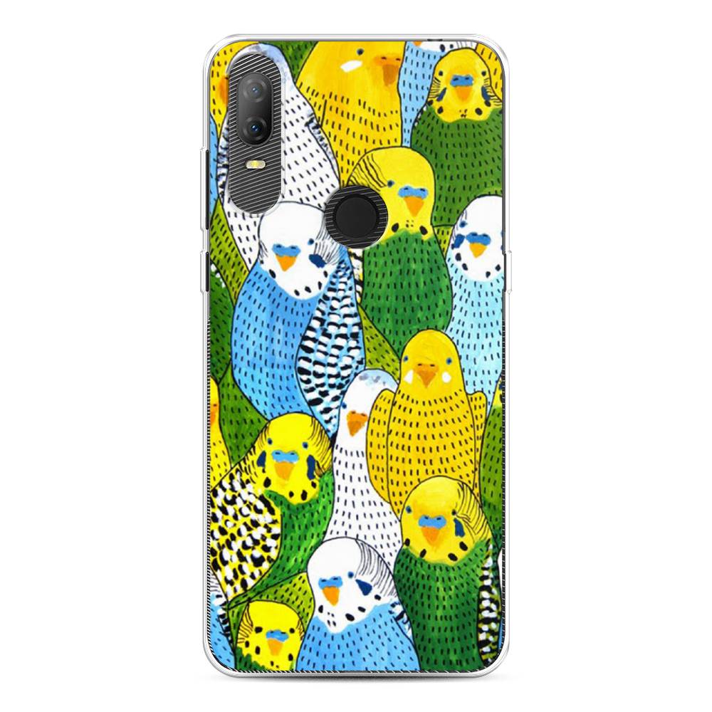 

Чехол Awog на Alcatel 1V (2020) 5007U / Алкатель 1V (2020) 5007U "Попугаи", 170950-1